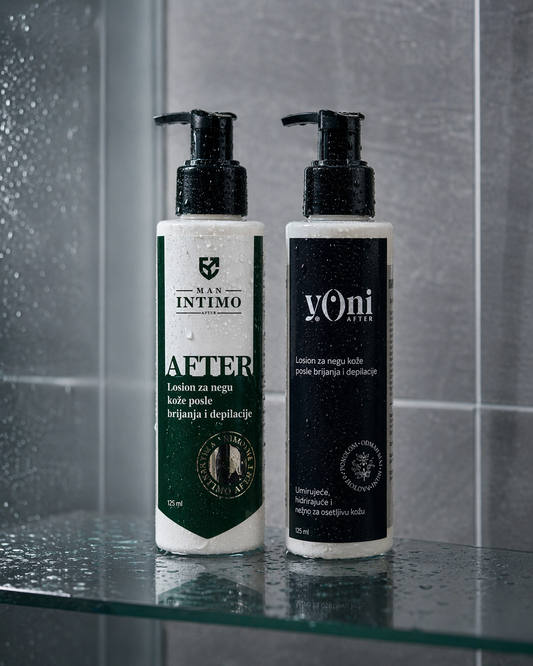 AFTER CARE DUO PAKET - Prirodni losioni za posle brijanja ili depilacije za nju i njega